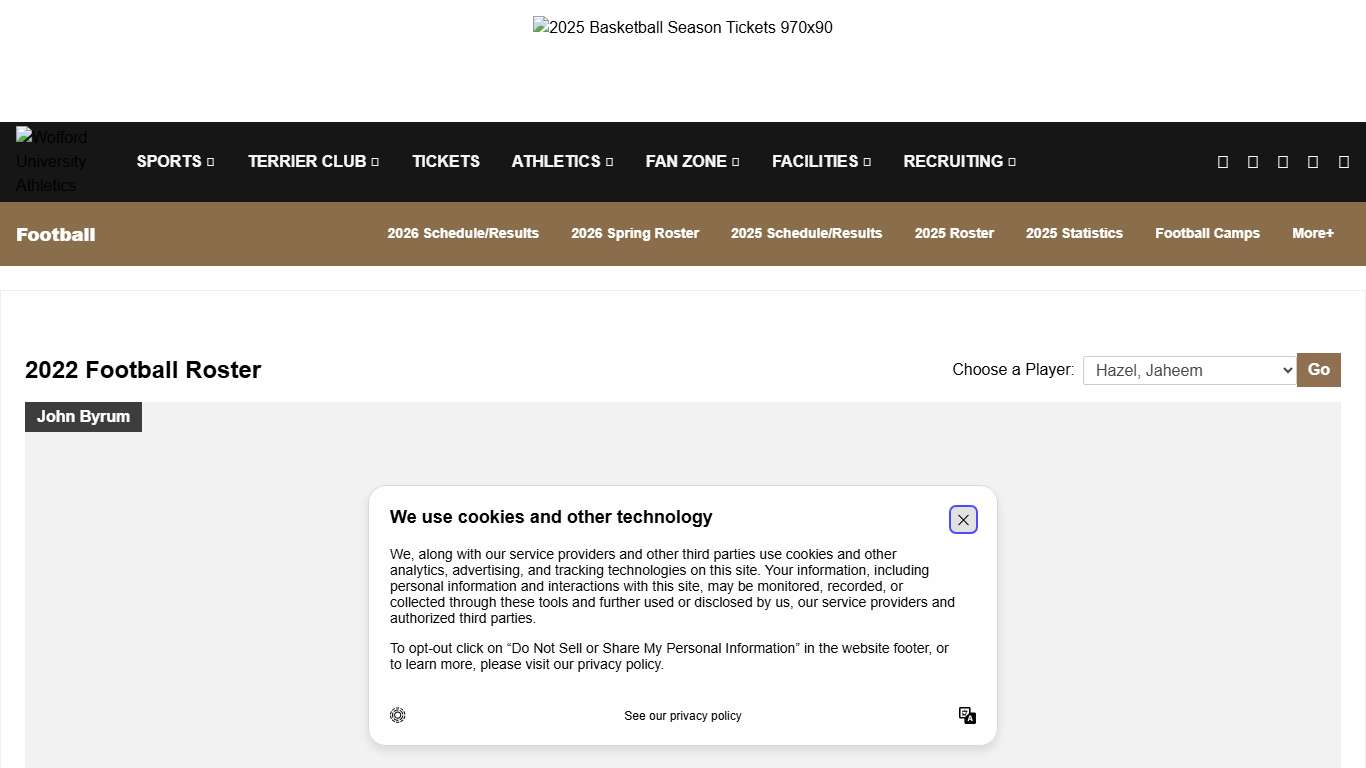 Jaheem Hazel - Football - Wofford College Athletics