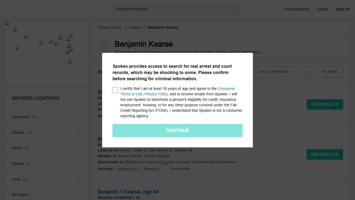 Benjamin Kearse (14 matches): Phone Number, Email, Address - Spokeo